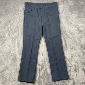 Levis Vintage 90's Black Gold Tab Dacron Polyester Blue/Gray Pants Mens 36(34x30